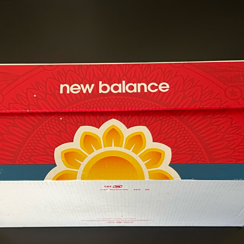 New Balance Red and Yellow Athletic Shoes with Chunky Sole - Picture 10 of 13